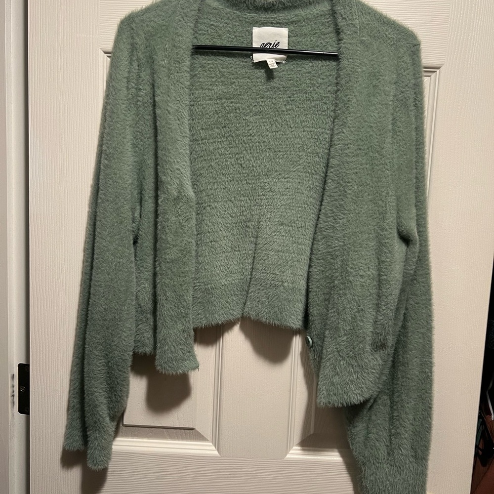 Aerie Soft Sage Cardigan